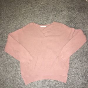 Pink Ribbed Sweater